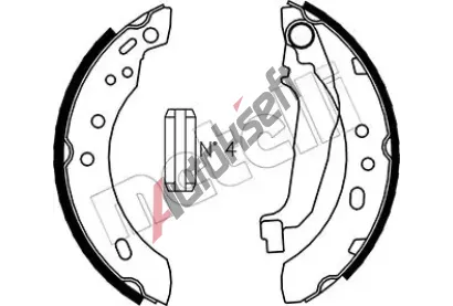 METELLI Sada brzdovch elist MT 53-0284, 53-0284