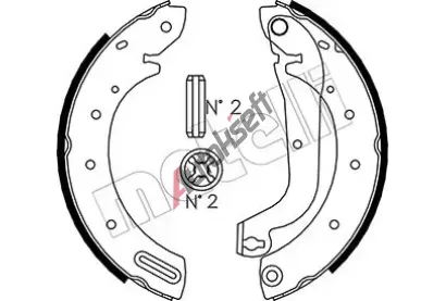 METELLI Sada brzdov�ch �elist� MT 53-0287, 53-0287