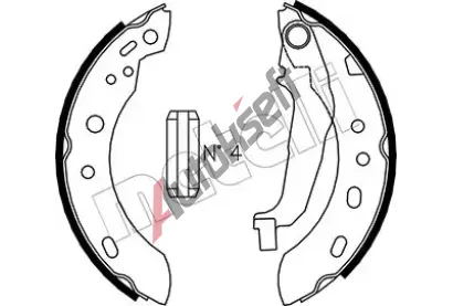 METELLI Sada brzdovch elist MT 53-0288, 53-0288