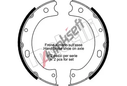 METELLI Sada brzdovch elist parkovac brzdy MT 53-0289, 53-0289