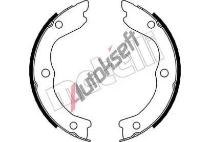 METELLI Sada brzdových čelistí parkovací brzdy MT 53-0293, 53-0293  METELLI Sada brzdových čelistí parkovací brzdy MT 53-0293, 53-0293