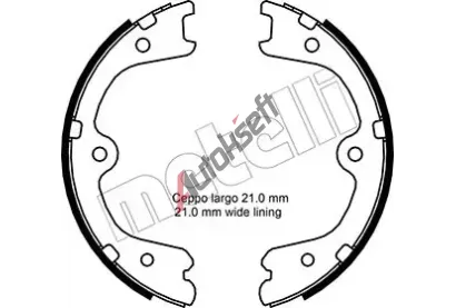 METELLI Sada brzdov�ch �elist� parkovac� brzdy MT 53-0297, 53-0297
