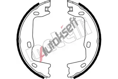 METELLI Sada brzdovch elist parkovac brzdy MT 53-0302, 53-0302