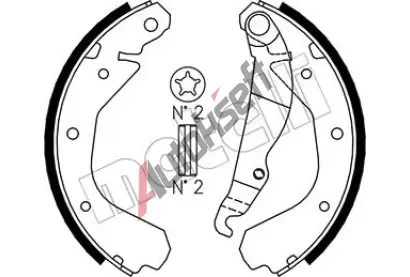 METELLI Sada brzdovch elist MT 53-0305, 53-0305
