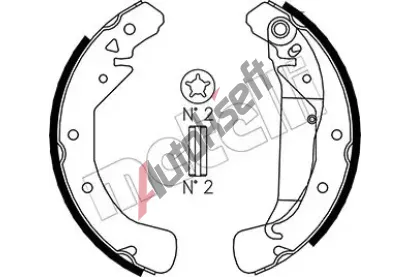 METELLI Sada brzdovch elist MT 53-0311, 53-0311