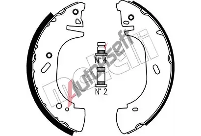 METELLI Sada brzdovch elist MT 53-0313, 53-0313