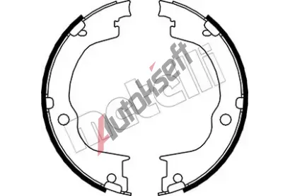 METELLI Sada brzdov�ch �elist� parkovac� brzdy MT 53-0317, 53-0317