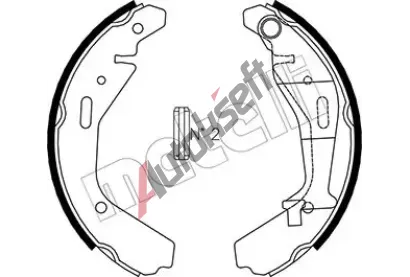 METELLI Sada brzdovch elist MT 53-0318, 53-0318