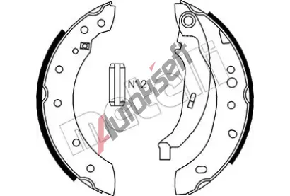 METELLI Sada brzdových čelistí MT 53-0332, 53-0332 METELLI Sada brzdových čelistí MT 53-0332, 53-0332