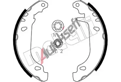 METELLI Sada brzdovch elist MT 53-0345, 53-0345