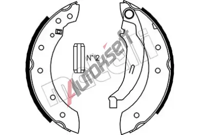 METELLI Sada brzdovch elist MT 53-0350, 53-0350