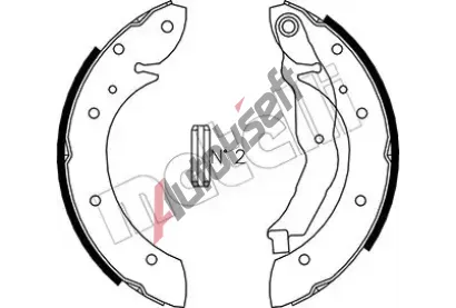 METELLI Sada brzdovch elist MT 53-0351, 53-0351