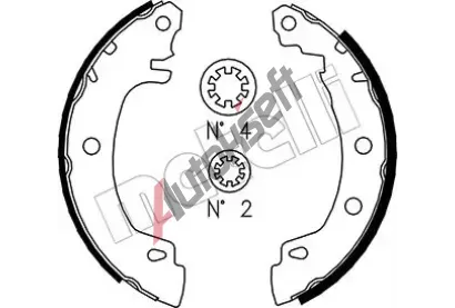 METELLI Sada brzdovch elist MT 53-0353, 53-0353