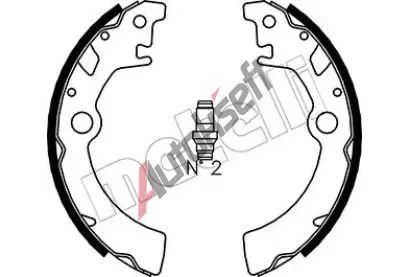 METELLI Sada brzdovch elist MT 53-0400, 53-0400