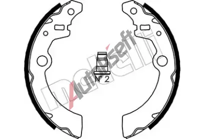 METELLI Sada brzdovch elist MT 53-0404, 53-0404