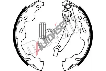 METELLI Sada brzdovch elist MT 53-0438, 53-0438