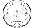 Sada brzdovch elist parkovac brzdy METELLI ‐ MT 53-0439