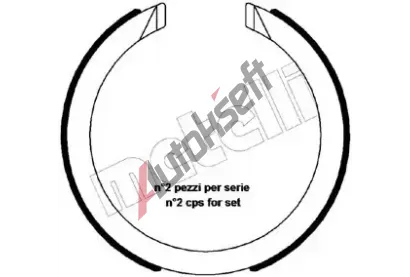 METELLI Sada brzdovch elist parkovac brzdy MT 53-0483, 53-0483