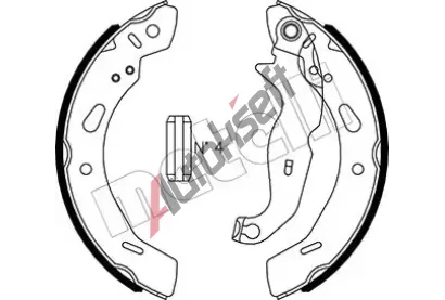 METELLI Sada brzdovch elist MT 53-0490, 53-0490