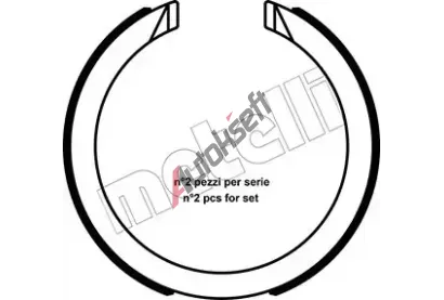 METELLI Sada brzdových čelistí parkovací brzdy MT 53-0491, 53-0491 METELLI Sada brzdových čelistí parkovací brzdy MT 53-0491, 53-0491