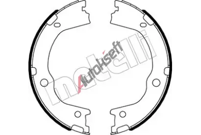 METELLI Sada brzdov�ch �elist� parkovac� brzdy MT 53-0498, 53-0498