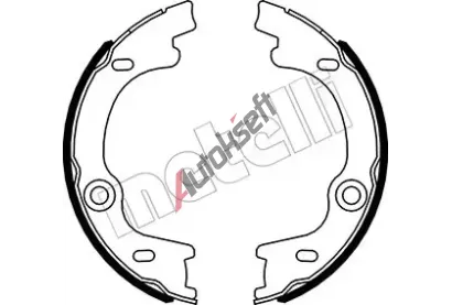 METELLI Sada brzdov�ch �elist� parkovac� brzdy MT 53-0505, 53-0505