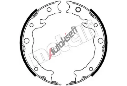 METELLI Sada brzdových čelistí parkovací brzdy MT 53-0538, 53-0538 METELLI Sada brzdových čelistí parkovací brzdy MT 53-0538, 53-0538