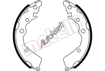 METELLI Sada brzdových čelistí MT 53-0588, 53-0588 METELLI Sada brzdových čelistí MT 53-0588, 53-0588