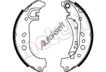METELLI Sada brzdových čelistí MT 53-0718, 53-0718 METELLI Sada brzdových čelistí MT 53-0718, 53-0718