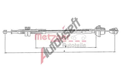 METZGER Lanko pedlu plynu MTG 10.0152, 10.0152