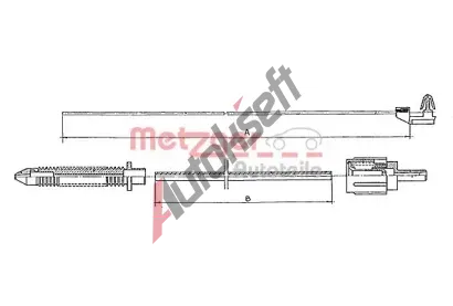 METZGER Lanko pedlu plynu MTG 10.0381, 10.0381