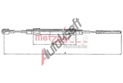 METZGER Tan lanko parkovac brzdy COFLE MTG 10.415, 10.415