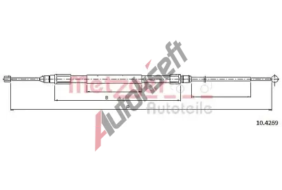 METZGER Ta�n� lanko parkovac� brzdy MTG 10.4269, 10.4269