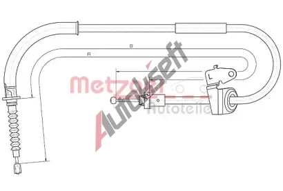 METZGER Tan lanko parkovac brzdy MTG 10.4307, 10.4307
