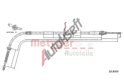 METZGER Ta�n� lanko parkovac� brzdy COFLE MTG 10.4309, 10.4309