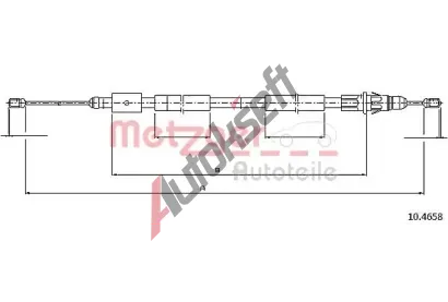 METZGER Tan lanko parkovac brzdy MTG 10.4658, 10.4658