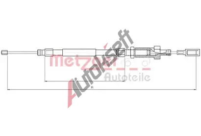METZGER Tan lanko parkovac brzdy MTG 10.4726, 10.4726