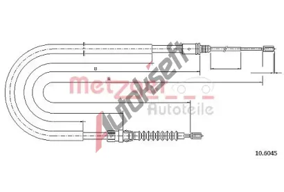 METZGER Tan lanko parkovac brzdy COFLE MTG 10.6045, 10.6045