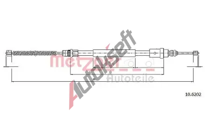 METZGER Tan lanko parkovac brzdy MTG 10.6202, 10.6202