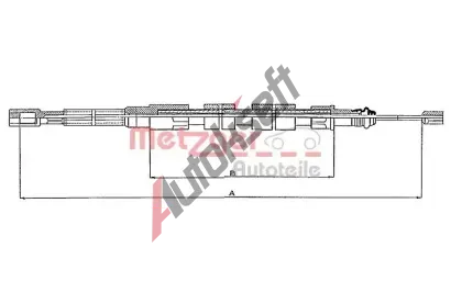 METZGER Tan lanko parkovac brzdy MTG 10.739, 10.739