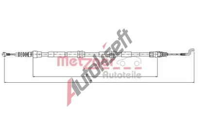 METZGER Ta�n� lanko parkovac� brzdy MTG 10.7394, 10.7394