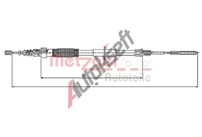 METZGER Ta�n� lanko parkovac� brzdy MTG 10.7408, 10.7408