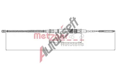 METZGER Tan lanko parkovac brzdy COFLE MTG 10.7409, 10.7409