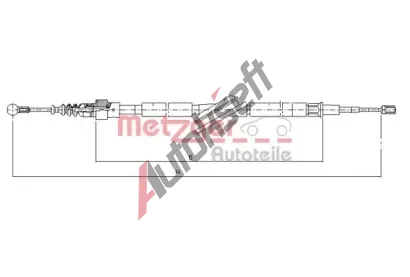 METZGER Tan lanko parkovac brzdy COFLE MTG 10.7506, 10.7506