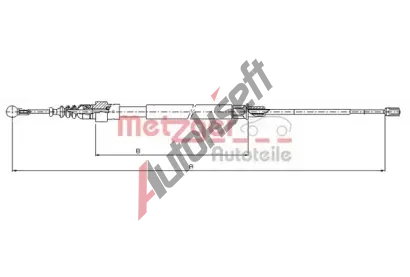 METZGER Ta�n� lanko parkovac� brzdy COFLE MTG 10.7509, 10.7509