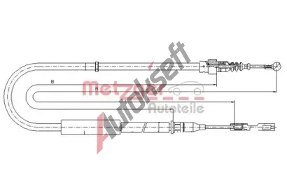 METZGER Tan lanko parkovac brzdy MTG 10.7513, 10.7513