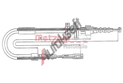 METZGER Tan lanko parkovac brzdy MTG 10.7582, 10.7582