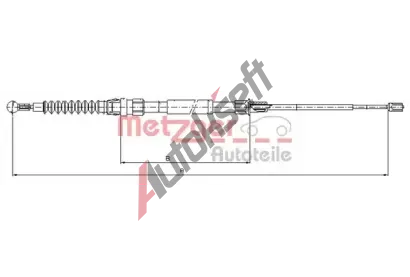 METZGER Tan lanko parkovac brzdy COFLE MTG 10.7626, 10.7626