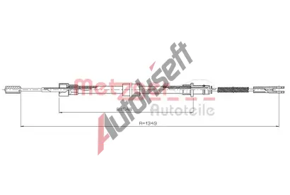 METZGER Ta�n� lanko parkovac� brzdy MTG 10.7814, 10.7814