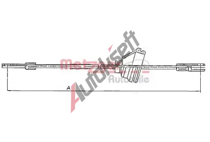METZGER Tažné lanko parkovací brzdy MTG 10.818, 10.818 METZGER Tažné lanko parkovací brzdy MTG 10.818, 10.818